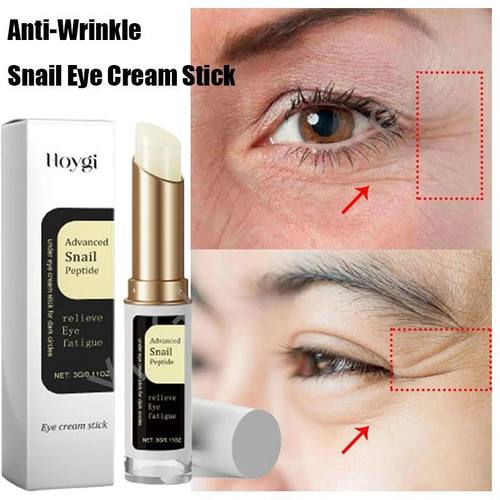 Snail Anti-Wrinkle Eye Cream Stick Dark Circles Eye Bags Red