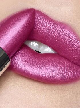 1Pc Red Metallic Lipstick Longlasting Glitter Lip Glaze Wate