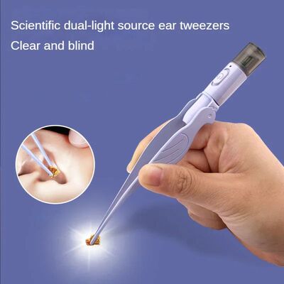 Ear Tweezer Ear Wax Removal Tool with LED Light Magnifying G