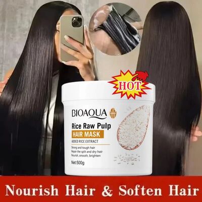Rice Magical Keratin Hair Mask Straightening Hair Care Deep