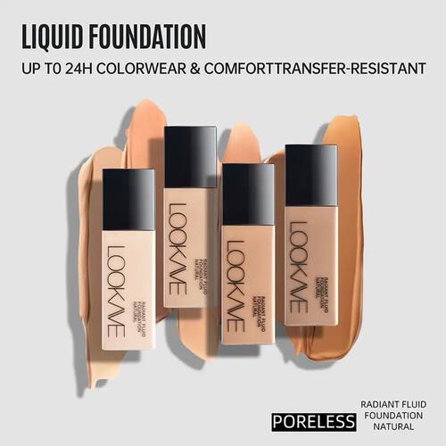 Liquid Foundation Long Lasting Full Coverage Natural Matte L