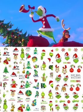 1PCS Christmas Style Nail Stickers Sanrio Cartoon Nail Art S