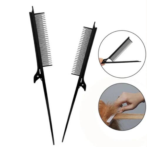Teasing Comb Tail Hair Brush with Clip Hairdressing Combs Ha