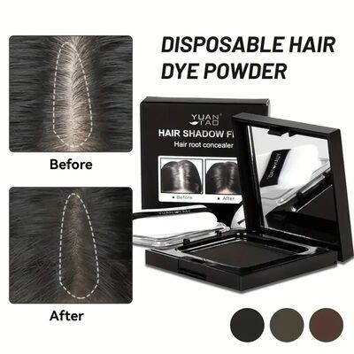 Instant Hairline Hair Powder Waterproof Hair Dye Powder Eyeb