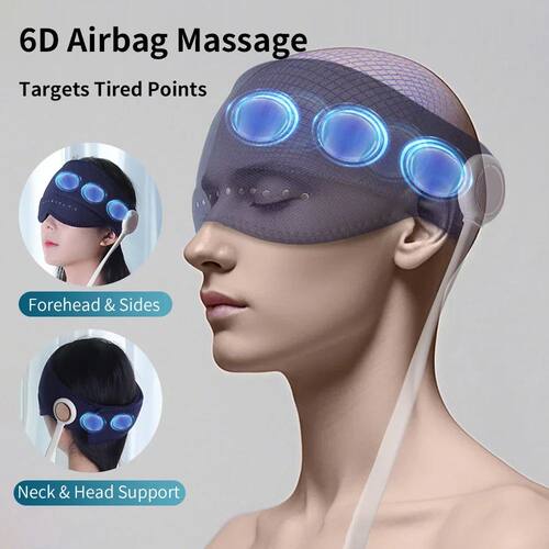Head Massager Airbag Pressure Massage Head Eye Integrated De