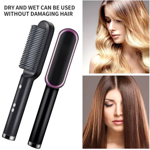 Hair Straightener Quick Heated Electric Hot Comb Hair Straig