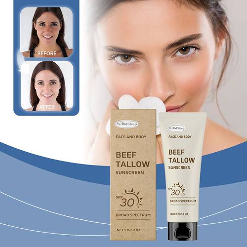 Tallow SPF30 Sunscreen Defense UV Rays Broad Protection Prev