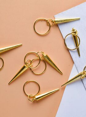 10Pcs Gold Silver Pendant Charming Alloy Circle Twist Braid