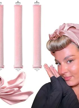 Heatless Curling Rod Headband Soft Hair Curlers with Scarf N