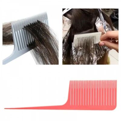 Hair Brush Weaving Highlighting Foiling Comb Hair Dye Stylin