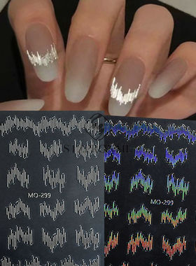 Highlight Reflective Silk Nail Sticker Spice Girl Style Ultr