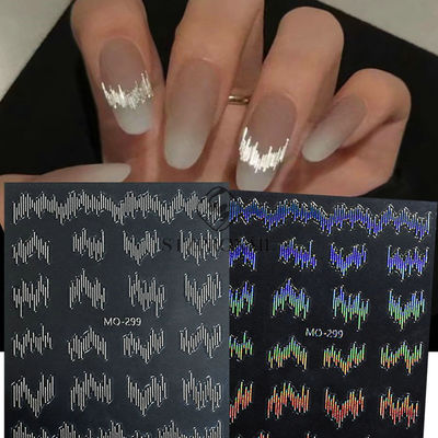 Highlight Reflective Silk Nail Sticker Spice Girl Style Ultr
