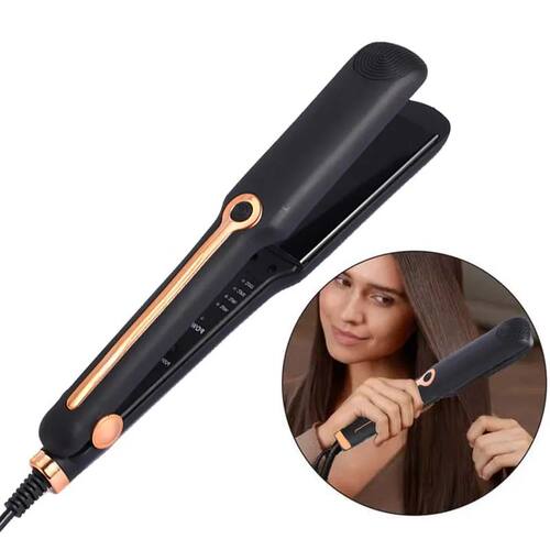 Hair Straightener Ceramic Flat Iron Negative Ion Wide Plate
