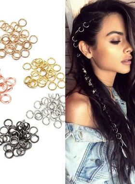 100pcs/lot Hair Braid Rings Accessories Clips Dreadlocks Bea