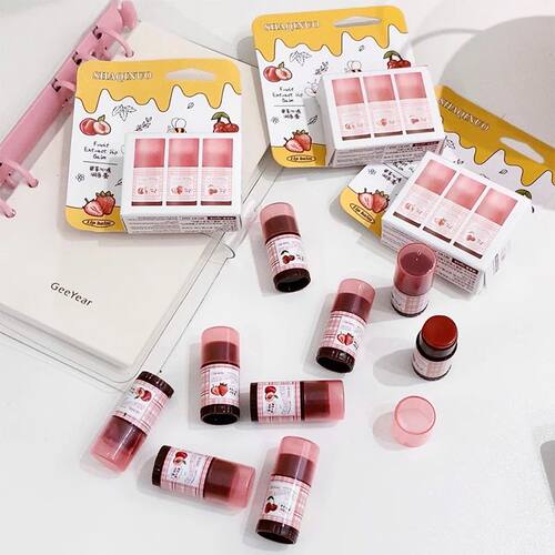 Fruit Extract Moisturizing Lip Balm Moisturizing Tinted Lip