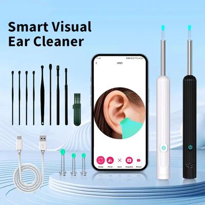 1-9pcs/Set Visual Ear Cleaner with Camera Ear Sticks USB Cha