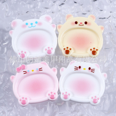 Cute Kitten Nail Color Palette Mini Cute Pet Portable Nail P