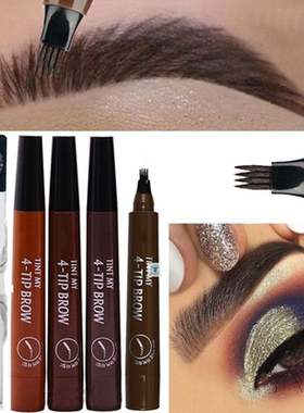 4- Liquid Eyebrow Pencil Waterproof Microblading Fork Tip