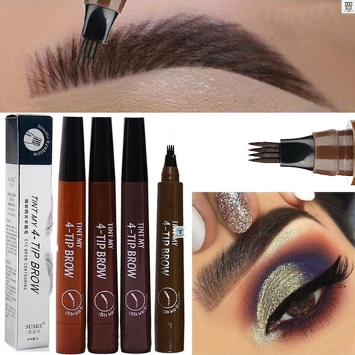 4- Liquid Eyebrow Pencil Waterproof Microblading Fork Tip