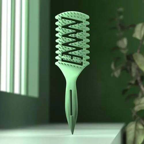 Hollow Out Curl Define Styling Brush Detangling Hair Brush W