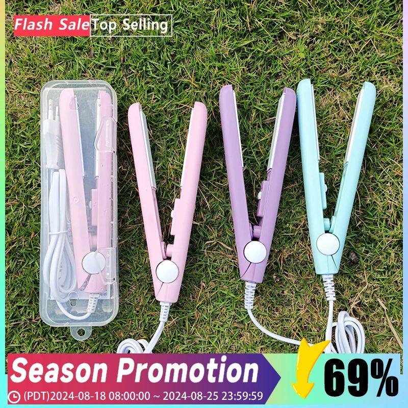 3In1 Hair Iron flat iron Straightening hot comb mini profess