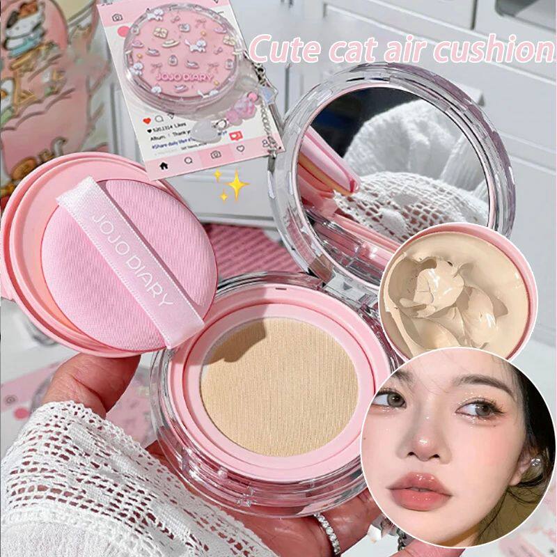Cute Cat Air Cushion Compact Cream Hydrated High Coverage Fo