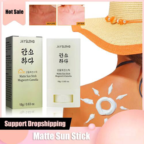 Face Body Sunscreen Matte Sun Stick Spf 50+ Uv Protective Re