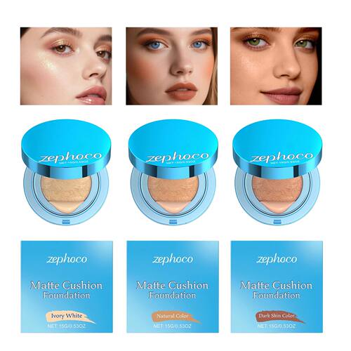 Cushion Foundation Concealer Matte Long Lasting Oil-Control