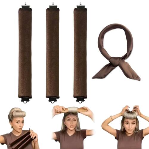 Heatless Hair Curler No Heat Hair Rollers Soft Curling Rod H