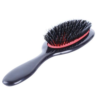 1PC Oval Boar Bristle Nylon Hair Comb Mini Anti-static Hair