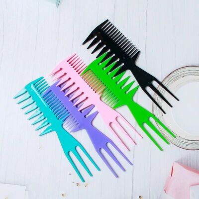 Big Teeth Double Side Tooth Combs Barber Hair Dyeing Cutting