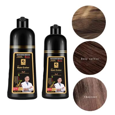 Long Lasting Hair Color Shampoo 3In1 Black Hair Dye Shampoo