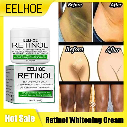 Retinol Whitening Cream for Private Part Brighten Dark Skin