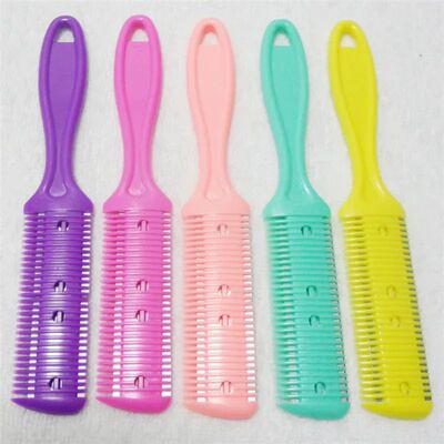 Multicolor Hair Cutting Comb Hair Styling Scissor Razor Magi