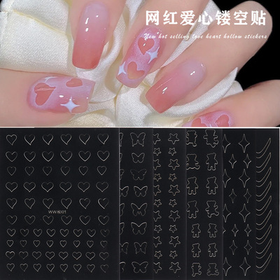 Nail Art Supplies Hollow Nail Art Spray Painting Template St