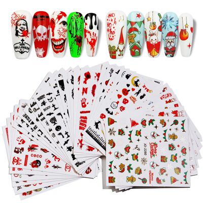 Halloween Stickers Ghost Skull 6pcs/Set Decals 3D Self Adhes