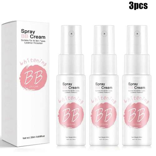 1/2/3PCS 20ml Whitening Moisturizing Base Spray BB Cream Con