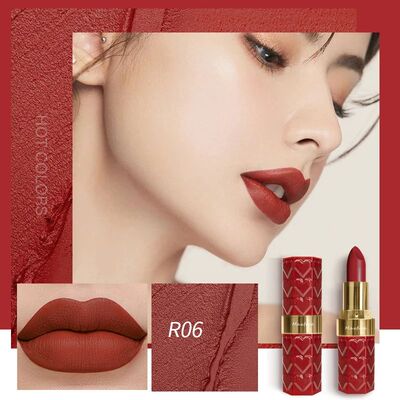 Matte Lipstick 18-Color Long-Lasting Non-Stick Cup Fade-Resi