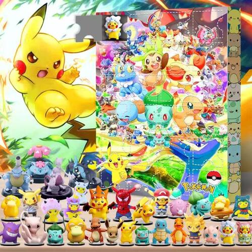 24Pcs Pokemon Christmas Halloween Advent Calendar Blind Box