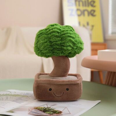 Fun Pot Series Plush Lucky Bamboo/Dragon Beard Tree Plants S