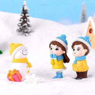 Lovers Creative Small 3Pc Handmade Snow Ornaments Sno Winter
