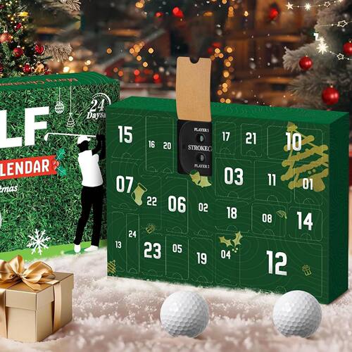 Golf Advent Calendar Christmas Countdown Calendar with Golf