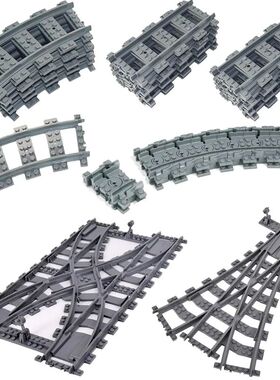 City Trains Flexible Tracks Soft Straight Curved Rails Switc