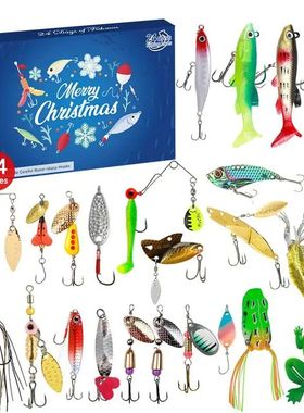 Fishing Tackle Set Advent Calendar 24 Days Christmas Countdo