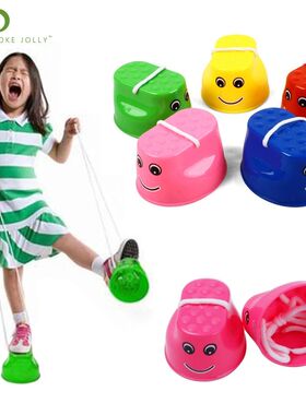 1 Pair Plastic Walker Stilt Shoe Children Outdoor Fun Sports