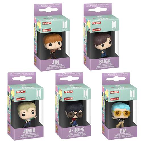Pop Figure Keychain Jimin V Jung Kook Keychain Toy PVC Vinyl