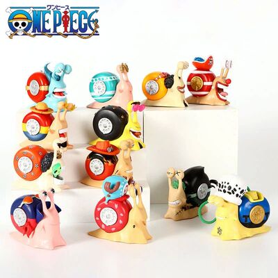 Den Den Mushi Anime Figure Luffy Ace Zoro Law Buggy Manga St