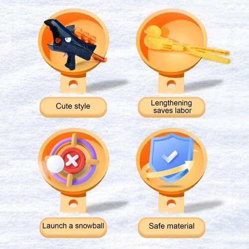 Children Snowball Fight Set Snowball Maker Toy Set Winter Ou