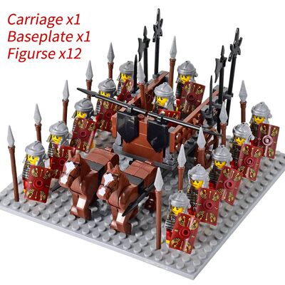 Medieval Knights mini Action Figures Building Blocks Roman C