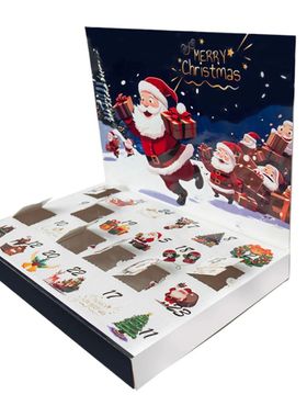 DIY 24 Grids Gift empty Boxes Fillable Christmas Countdown A